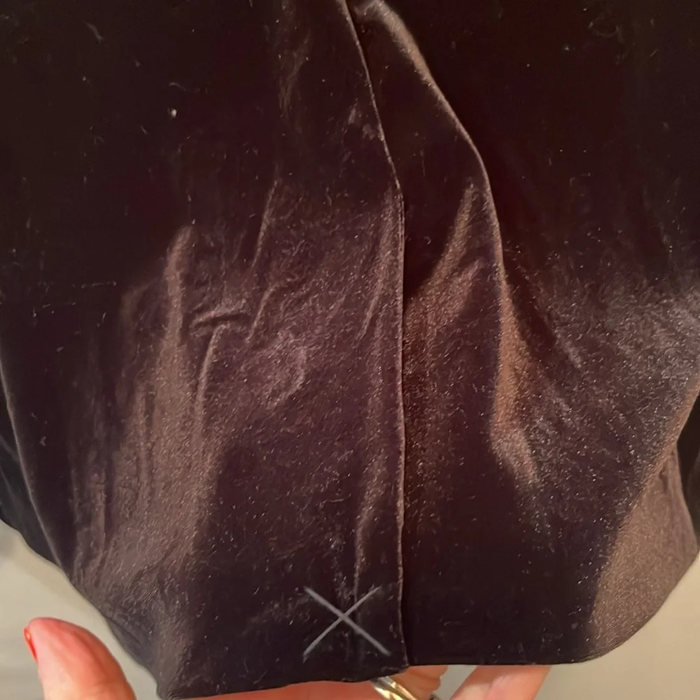 SOFIA Jeans Black Double-Breast Blazer Velvet feel USED excellent condition Sz L - Picture 8 of 8